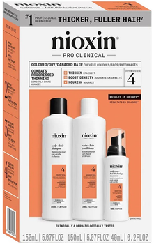 Zestaw do pielęgnacji włosów Nioxin System 4 Scalp+ Szampon 150 ml + Odżywka 150 ml + Spray 40 ml (4064666844022)