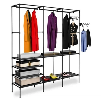 Напольная вешалка-стойка для одежды RIAS Walking Wardrobe 170х160х36см Black (098p)