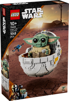 Лего Звездные войны малыш Грогу в летающей люльке Йода Стар Варс Lego Star Wars 75403