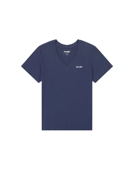 Футболка Wrangler DRAPEY V NECK (112362546) Голубой L-00