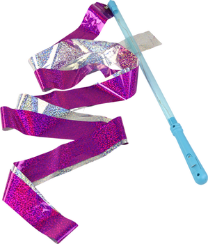 Гімнастична стрічка LEAN Toys 240 см 16599 Pink (5905884451083)