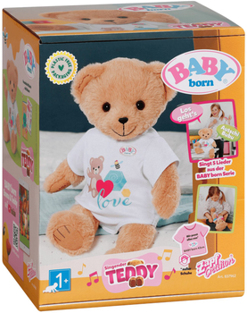 Maskotka interaktywna Baby Born Miś Teddy śpiewający w języku niemieckim 43 cm 837962 (4001167837962)