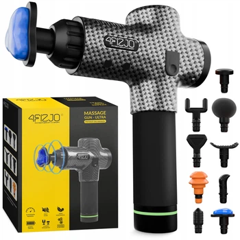 Ручной перкуссионный массажер 4FIZJO Massage Gun Ultra Cool Edition 100 Вт массажный пистолет (P-5905973401470)