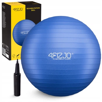Мяч для фитнеса (фитбол) 4FIZJO 65 см Anti-Burst Blue (P-5907222931493)