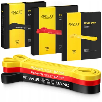 Эспандер-петля 4FIZJO Power Band 2-17 кг резина для фитнеса и спорта, набор 3 шт Mix (P-5907222931837)