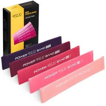 Резинки для фитнеса 4FIZJO Mini Power Band набор 5 шт 1-20 кг Pink (P-5907739311443)
