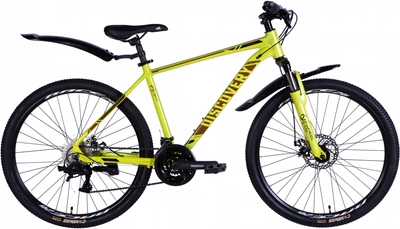 Велосипед Discovery AL 26" BASTION AM DD CS 18" жовтий з крилом Pl 2025 (OPS-DIS-26-622)