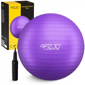 Мяч для фитнеса (фитбол) 4FIZJO 75 см Anti-Burst Violet (P-5905973404815)