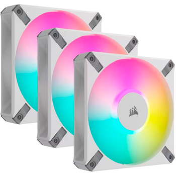 Кулер для ПК Corsair AF120 RGB Elite 3-Pack 120x120x25mm 2100RPM White (CO-9050158-WW)