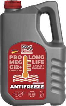 Охлаждающая жидкость Profex Antifreeze Pro Red G12+ MEG -35 5 л (prm123505)