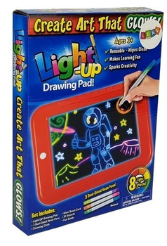 Планшет для малювання LEAN Toys чарівний LED зникопис 3D неон (5905884454732)
