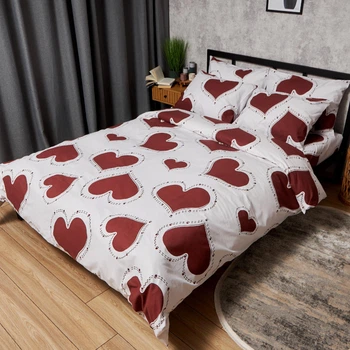 Комплект постельного белья Moon&Star Бязь Gold Люкс Romantic Mood King Size 220x240 наволочки 2х40х60 (MS-820008750)