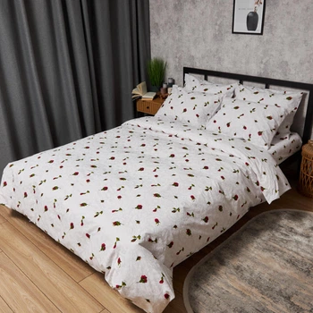 Комплект постельного белья Moon&Star Бязь Gold Люкс Romantic Rose King Size 220x240 наволочки 4х50х70 (MS-820009663)