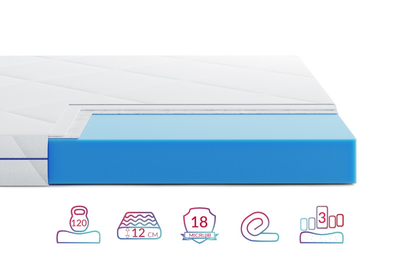 Матрац ортопедичний Highfoam Largo Opti Slim 80х150 см безпружинний (TQP-5757)