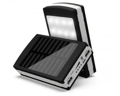 Solar Power Bank 50000 mAh, портативное зарядное устройство с фонариком для телефонов, для смартфонов, для планшетов, для андроида, для айфона, для смарт часов