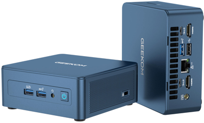 Міні ПК GEEKOM Mini IT13 / Intel i5-13500H / RAM 16GB / SSD 512GB / 2 x HDMI / LAN / Wi-Fi 6E / Bluetooth 5.2 / Windows 11 / Blue Б/В