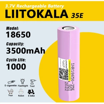 Аккумулятор LiitoKala 35E 18650 3500mah для телефонов, для смартфонов, для планшетов, для андроида, для айфона, для смарт часов, для браслета, для роутера