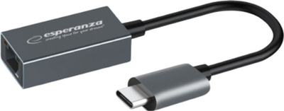 Мережевий адаптер Esperanza Gigabit Ethernet USB-C - RJ-45 (ENA102)