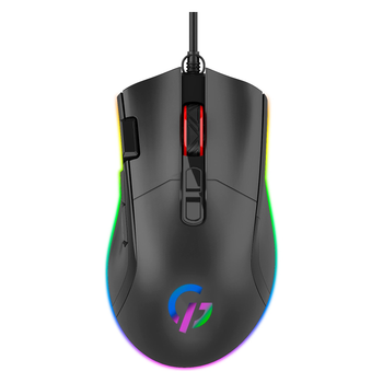 Мышь проводная GamePro GM385 оптическая 800–7200dpi с RGB-подсветкой Black