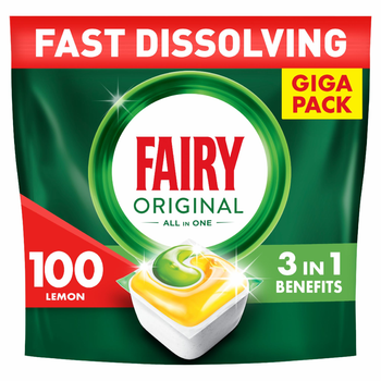 Капсули для посудомийних машин Fairy Original All in One Lemon 100 шт