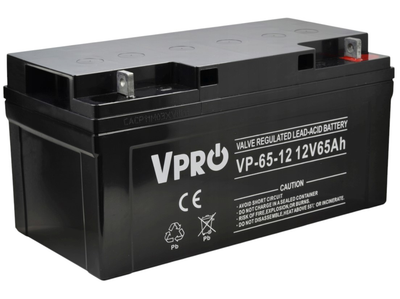 Akumulator Volt Polska AGM VPRO 12V 65 Ah (6AKUAGM065)