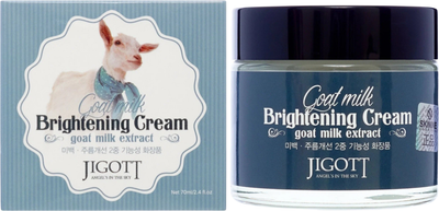 Krem do twarzy Jigott Goat Milk rozświetlający 70 ml (8809210034131)