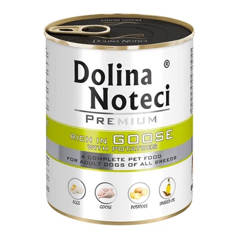 Влажный корм для собак с мясом гуся Dolina Noteci Premium Dog Goose and Potatoes, 800 гр