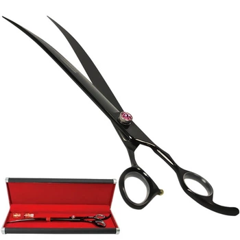 Изогнутые ножницы для стрижки собак Davis Majutsu Titanium Curved, 25.4 см