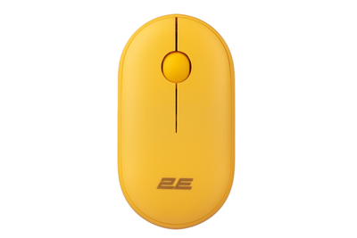 Миша бездротова 2E MF300 Silent Plug & Play Жовтий (2E-MF300WYW)