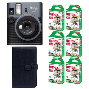 Комплект Камера для миттєвого друку Fujifilm Instax Mini 41 + Фотопапір на 60 фото (6 картриджі х 10 знімків) + Чорний фотоальбом на 108 фото