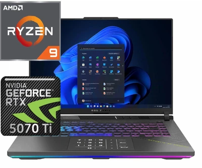 Ноутбук (2024) геймерський ASUS ROG Strix G16 R9-8940HX/ 64GB / 1TB+1TB/ Win11x Licensed/ RTX5070Ti / 16" 165Hz