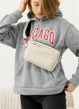 Женская сумка бананка на пояс из экокожи SAMBAG Серая (795024616)