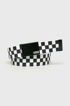 Ремінь VANS Deppster II Web Belt - Black/White Checker, текстильний, унісекс