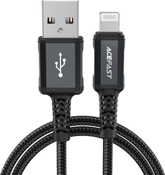 Kabel Acefast C4-02 USB Type-A do Lightning 1.8 m Black (6974316281313)