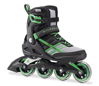 Роликові ковзани для дорослих Rollerblade MACROBLADE 84 ALU M 40.5 (8US) 260мм Black/green (07734600 T83) O