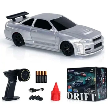 Машинка для дрифта мини Jiabaile Drift Car 1/43 4WD на радиоуправлении Nissan Skyline GT-R 4304