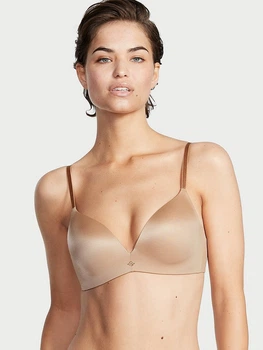 Бюстгальтер Victoria's Secret Very Sexy So Obsessed Smooth Wireless Push-Up Bra 34A Бежевий (26608043)
