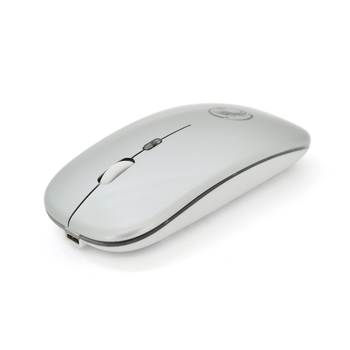 Мышь беспроводная iMICE E-1300 Luminous, 4 кнопки, 800/1200/1600 DPI, 2.4Ghz 10м, Windows xp/Vista/Win7/8/10 Mac OS X, Rechargable, Silver0