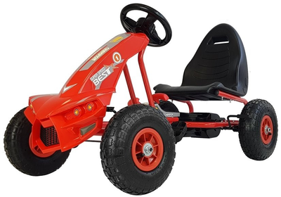 Go-Cart na pedały Lean Cars A-18 Czerwony (5908275991496)