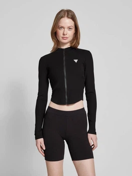 Кофта в рубчик на молнии Guess L черный V5GP27KCRS2 5272