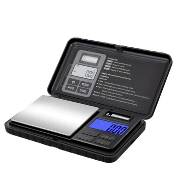 Весы электронные высокоточные ювелирные Digital Scales 4059 Черные с серым 0,01-500 грамм