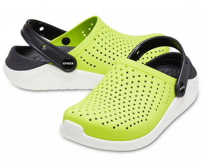 Дитячі крокси-сабо для хлопчика Crocs LiteRide Clog Lime Punch/Black (29/30, лайм)
