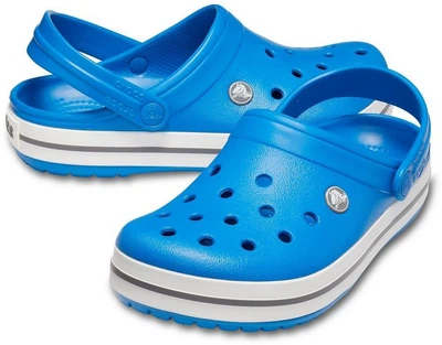 Дитячі крокси-сабо для хлопчика Crocs Crocband Clogs Bright Cobalt/Charcoal (27/28, світло синій)