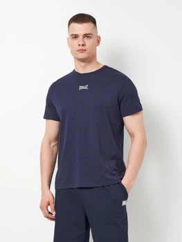 Футболка хлопковая длинная мужская Everlast T-Shirt Slub J Garment Dye 38M243G27-4000 L Blu Navy (8052995760126)