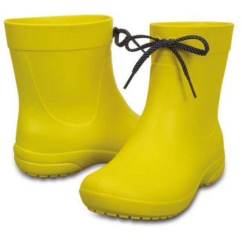 Крокс Жіночі гумові чоботи Crocs Freesail Shorty Rain Boot Yellow Lemon (33, лимонний)