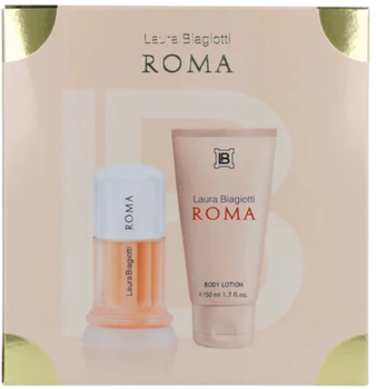 Zestaw damski Laura Biagiotti Roma Woda toaletowa 25 ml + Krem do ciała 50 ml (8058045433347)