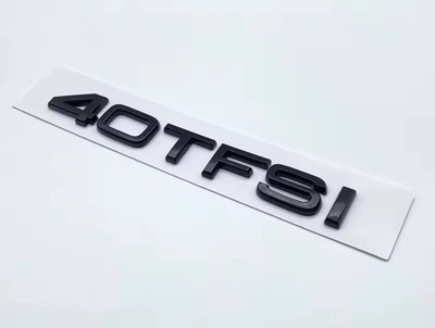 Надпись значок на багажник эмблема AUDI 40 TFSI ЧЕРНЫЙ ГЛЯНЕЦ 83A-853-744-A-T94