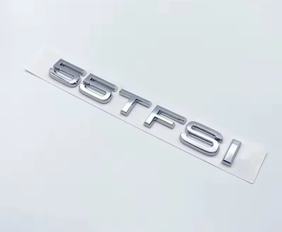 Эмблема шильдик надпись на багажник AUDI 55 TFSI ХРОМ 80A-853-744-L-2ZZ