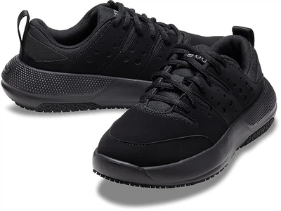 Чоловічі кросівки Crocs On The Clock Black Comfort Work Sneakers Shoes (40-41, чорний)
