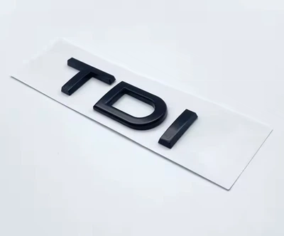Надпись значок на багажник эмблема AUDI TDI ЧЕРНЫЙ ГЛЯНЕЦ 4H0-853-737-B-2ZZ